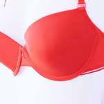 sujetador de color rojo verano sin formato para la mujer